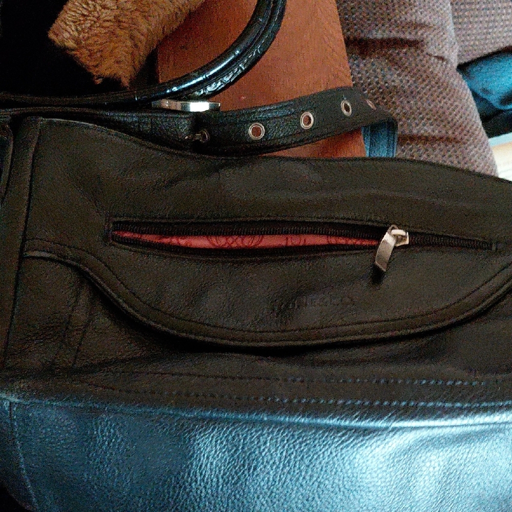 Black Leather Womens Bag